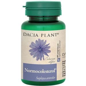 Supliment alimentar Normocolesterol, 60 comprimate, DACIA PLANT