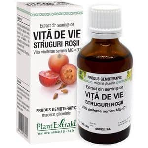 Extract din Seminte de Vita de Vie Struguri Rosii, 50 ml, PLANTEXTRAKT