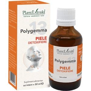 Polygemma 13 Piele Detoxifiere, 50 ml, PLANTEXTRAKT