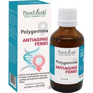 Polygemma 9 AntiAging Femei, 50 ml, PLANTEXTRAKT