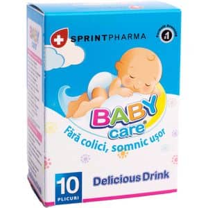 Supliment alimentar BABY care Delicious Drink, 10 plicuri, SPRINT PHARMA