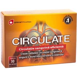 Supliment alimentar CIRCULATE, 30 capsule, SPRINT PHARMA