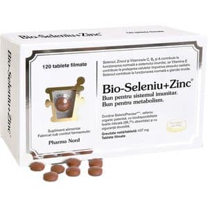 Supliment alimentar Bio-Seleniu + Zinc, 120 tablete filmate, PHARMA NORD