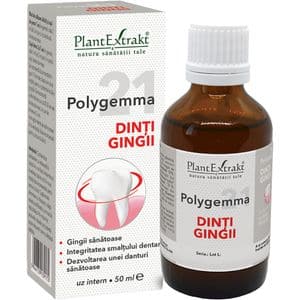 Polygemma 21 Dinti si Gingii, 50 ml, PLANTEXTRAKT