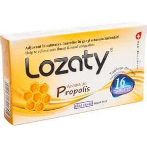 Supliment alimentar LOZATY propolis fara zahar, 16 tablete, SPRINT PHARMA