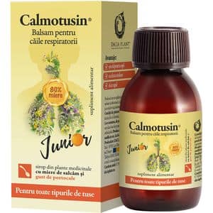 Supliment alimentar Sirop Calmotusin Junior cu gust de portocale, 100 ml, DACIA PLANT