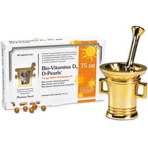 Supliment alimentar D-Pearls Bio-Vitamina D3 75 mcg, 80 capsule moi, PHARMA NORD