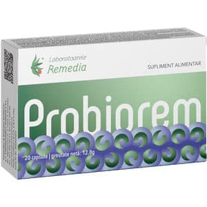 Supliment alimentar Probiorem, 20 capsule, LABORATOARELE REMEDIA