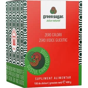 Supliment Green Sugar 4 g x 100 bucati (Stick-uri), LABORATOARELE REMEDIA