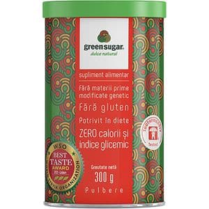 Supliment Green Sugar Pulbere, 300 g, LABORATOARELE REMEDIA