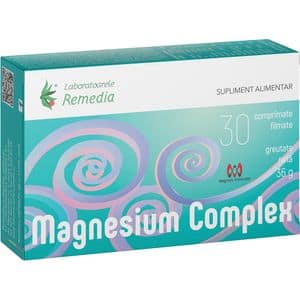 Supliment alimentar Magnesium Complex, 30 comprimate, LABORATOARELE REMEDIA