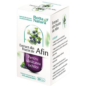 Supliment alimentar Extract din Fructe de Afin, 30 capsule, ROTTA NATURA