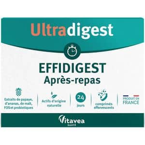 Supliment alimentar Probiotic Effidigest Ultradigest Digestie-colon sanatos, 24 comprimate efervescente, VITAVEA
