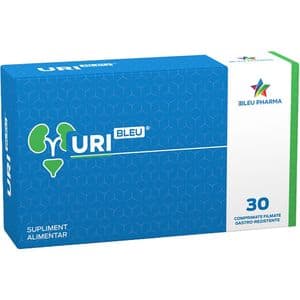 Supliment alimentar UriBleu, 30 comprimate, BLEU PHARMA