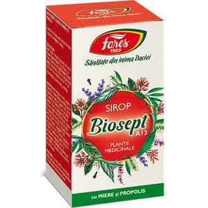 Sirop Biosept cu Miere si Propolis A13, 100 ml, FARES