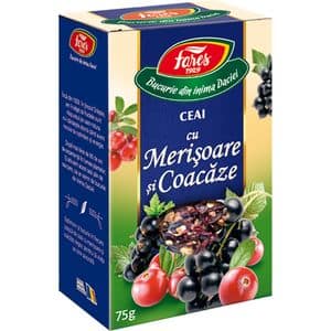 Ceai FARES cu Merisoare si Coacaze, 75 g