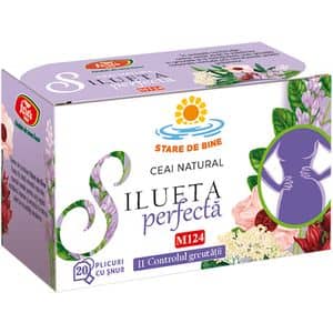 Ceai FARES Silueta Perfecta II Controlul greutatii M124, 20 plicuri
