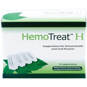 Supozitoare pentru hemoroizi si fisuri anale Hemotreat H, 12 supozitoare, GLOBAL TREAT