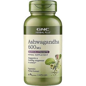 Supliment alimentar Ashwagandha 600 mg, 60 capsule, GNC