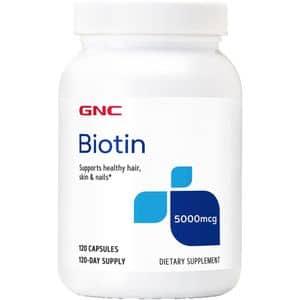 Supliment alimentar Biotin 5000 mcg, 120 capsule, GNC