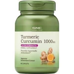 Supliment alimentar Turmeric Curcumin 1000 Mg Herbal Plus, 60 tablete, GNC