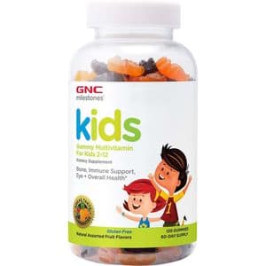 Supliment alimentar Multivitamine pentru copii 2-12 ani Milestones Kids, 120 Jeleuri, GNC