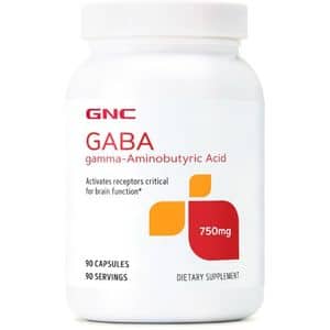 Supliment alimentar GABA 750 mg, 90 capsule, GNC