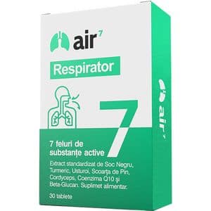 Supliment alimentar AIR7 Respirator, 30 comprimate, GREEN SPLID