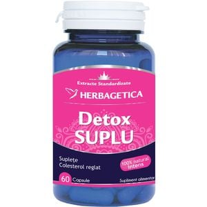 Supliment alimentar Detox Suplu, 60 capsule, HERBAGETICA