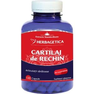 Supliment alimentar Cartilaj de Rechin, 120 capsule, HERBAGETICA