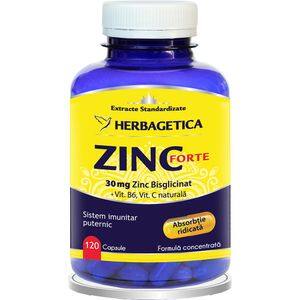Supliment Zinc Forte, 120 capsule, HERBAGETICA