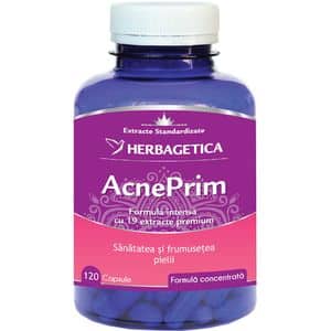 Supliment alimentar AcnePrim, 120 capsule, HERBAGETICA
