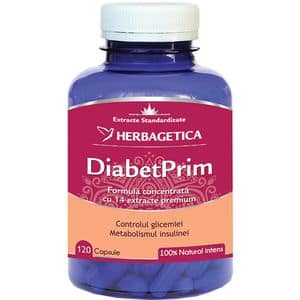 Supliment alimentar DiabetPrim, 120 capsule, HERBAGETICA