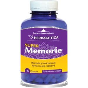Supliment Super Memorie, 120 capsule, HERBAGETICA