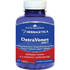 Supliment alimentar DetraVenos Akut, 120 capsule, HERBAGETICA
