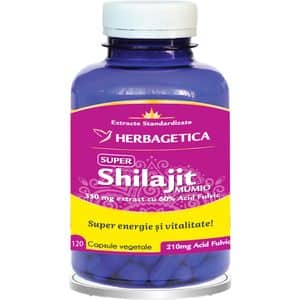 Supliment Super Shilajit Mumio, 120 capsule, HERBAGETICA