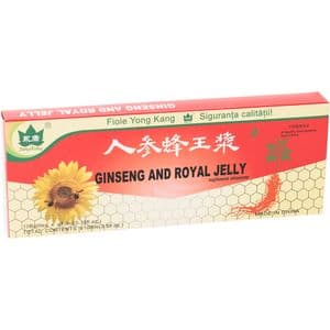 Supliment alimentar Ginseng + Royal Jelly, 10 fiole, YONG KANG