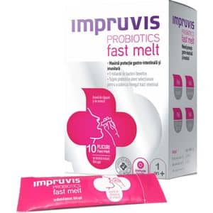 Probiotic Fast Melt Impruvis, 10 plicuri
