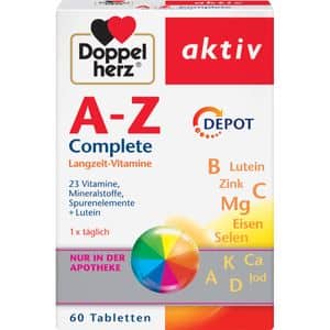 Supliment alimentar Aktiv A-Z Depot cu luteina, 60 comprimate, DOPPELHERZ