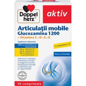 Supliment alimentar Aktiv Articulatii mobile Glucozamina 1200mg, 30 comprimate, DOPPELHERZ