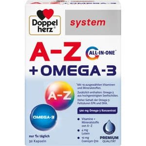 Supliment alimentar System A-Z + Omega 3, 30 capsule, DOPPELHERZ