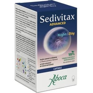 Supliment alimentar Sedivitax Advanced Night&Day, 30 capsule, ABOCA