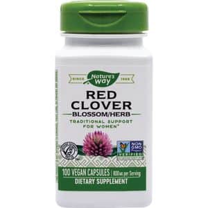 Supliment alimentar Red Clover (Trifoi-rosu) 400 mg Natures Way, 100 capsule vegetale, SECOM
