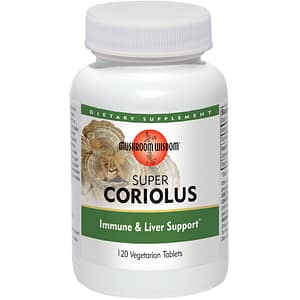 Supliment Super Coriolus Mushroom Wisdom, 120 comprimate, SECOM
