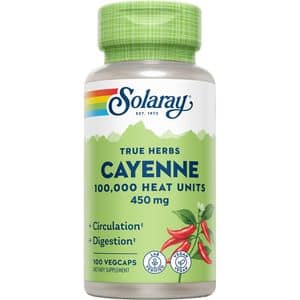 Supliment Cayenne 450 mg Solaray, 100 capsule, SECOM