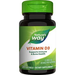 Vitamina D3 2000UI Nature's Way, 30 capsule moi, SECOM