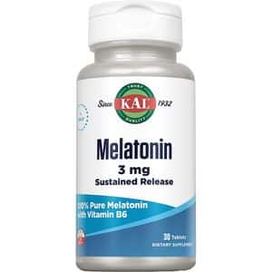 Supliment alimentar Melatonin 3 mg KAL, 30 tablete, cu eliberare prelungita, SECOM