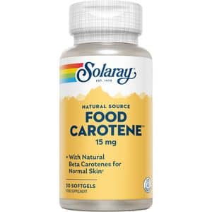 Supliment Food Carotene 15 mg Solaray, 30 capsule, SECOM