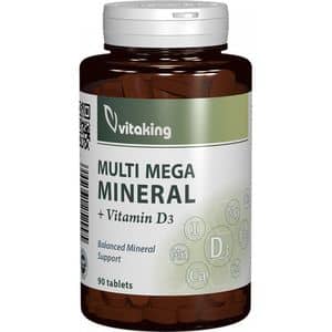 Supliment alimentar Multi Mega Mineral + Vitamina D3, 90 comprimate, VITAKING