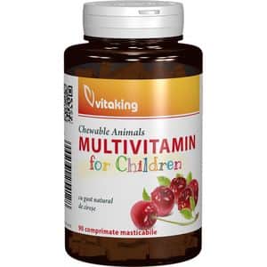 Supliment alimentar Multivitamine cu Minerale pentru Copii, 90 comprimate masticabile, VITAKING